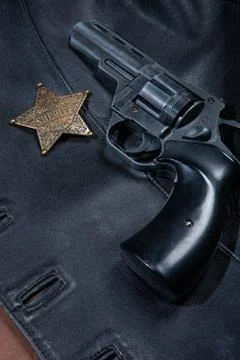 Gun And Star Stock Photos