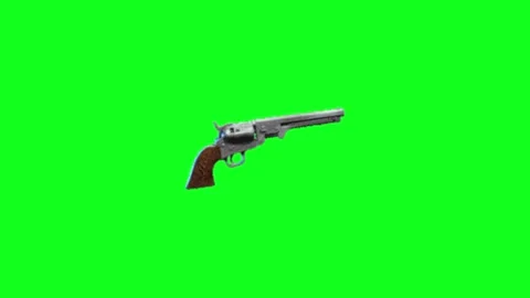 Gun animation on green background Vidéo 330216932