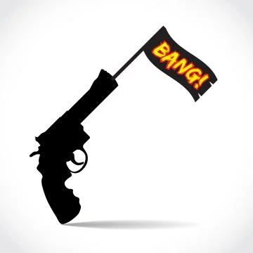 Gun bang Stock Illustration