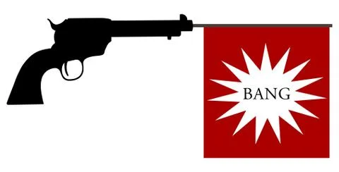 Gun Bang Stock Illustration