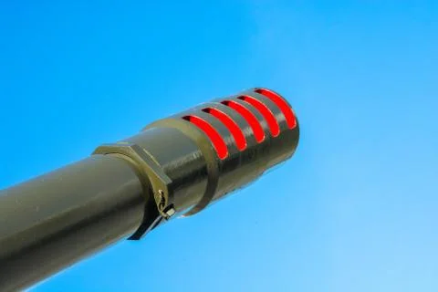 The gun barrel. Stock Photos