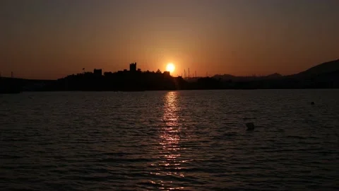 Gun Batimi Bodrum Stock Footage 134840851