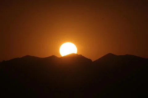 Gün batımı Foto stock