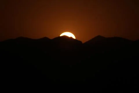 GÜN BATIMI Foto stock
