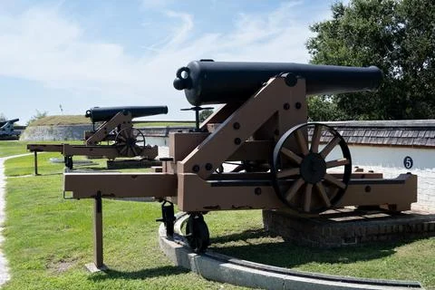 Gun Battery Foto stock