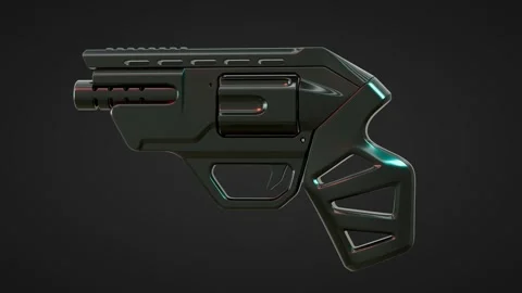 Gun Black Background Stock Footage 247314111