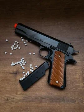 Gun with Blank Ammunition Stock Photos