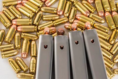 Gun bullets 4 Stock Photos