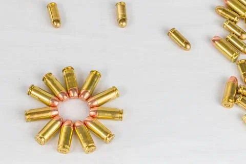 Gun bullets Stock Photos
