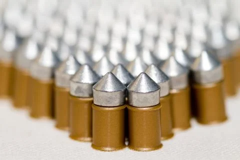 Gun bullets Stock Photos