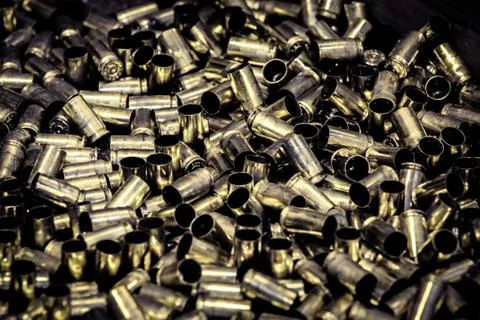 Gun Bullets shot Foto stock