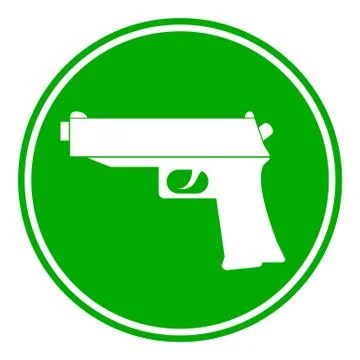 Gun button Stock Illustration