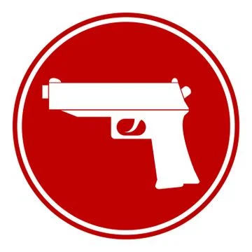 Gun button Stock Illustration