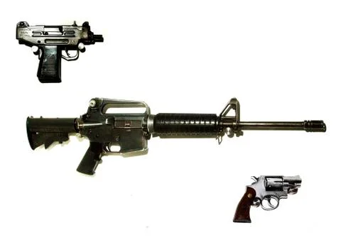 Gun collection Stock Photos