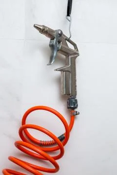 Gun for compressed air Stock Photos