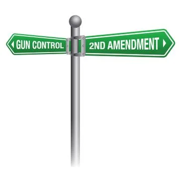 Gun Control and Rights Theme Stock Illustration