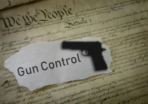 Gun control concept Stock Photos