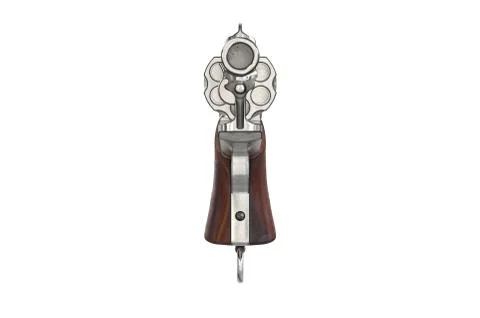 Gun cowboy, front view Stock Illustration