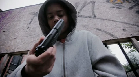 Gun crime Stock Footage 22664121
