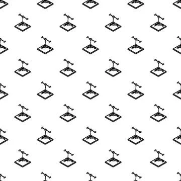 Gun d printing pattern seamless Illustrazione stock