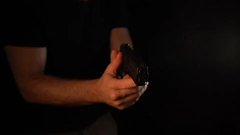 Gun Draw Stock Footage 197008206