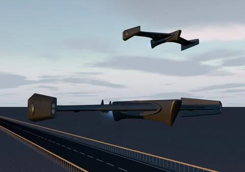 Gun drones Stock Illustration