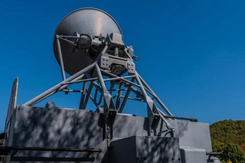 Gun fire-control system radar dish Stock Photos