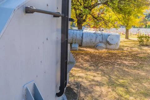 Gun fire-control system range finder Stock Photos