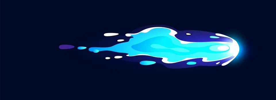 Gun fire effect trail flame. Comics plasma clots Stock-Illustration