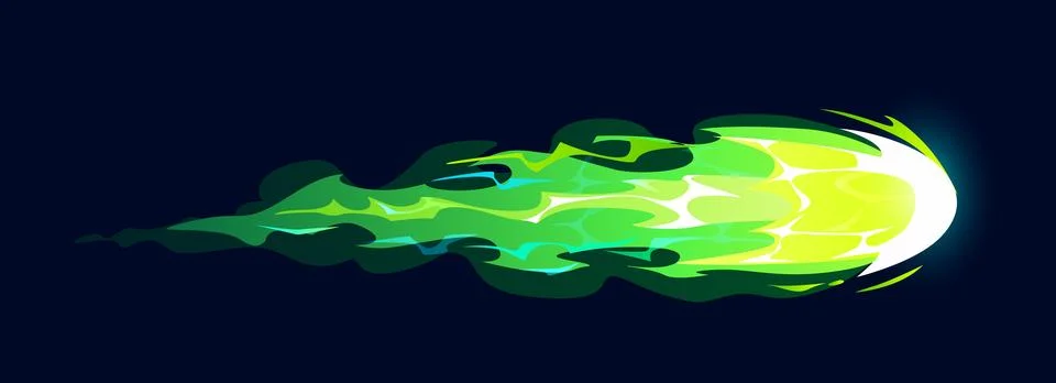Gun fire effect trail flame with energy blast 스톡 일러스트