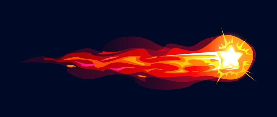 Gun fire trail game effect of laser energy flame 스톡 일러스트