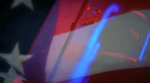 Gun flag mix1 Stock Footage 21788691