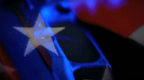 Gun flag mix3 Stock Footage 21788711