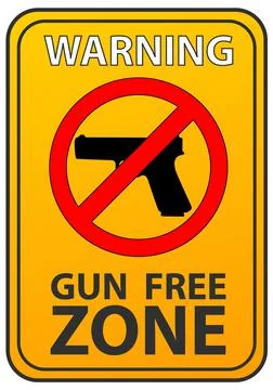 Gun free zone Stock Illustration
