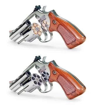 Gun Full Empty Ilustración de archivo