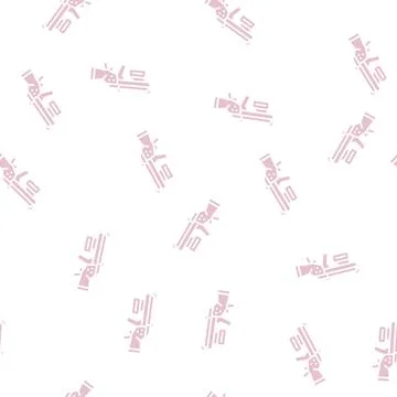 Gun of future glyph seamless pattern 스톡 일러스트