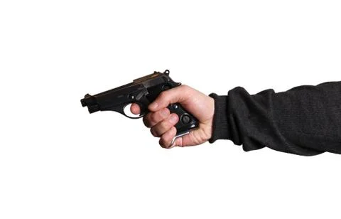 Gun in the hand Stock Photos