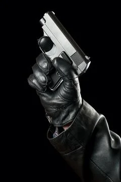 Gun in hand Stock Photos
