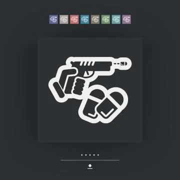 Gun icon Stockillustratie