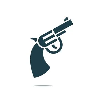 Gun icon Illustrazione stock