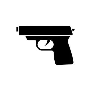 Gun icon vector Stock Illustration