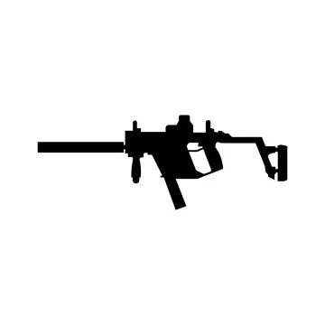 Gun icon vector Stock Illustration