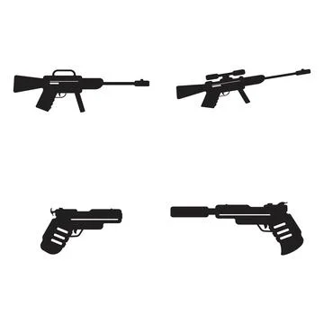 The gun icon vector illustration Stock Illustration