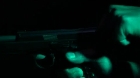 Gun loading, bullet loading Stock Footage 146200920