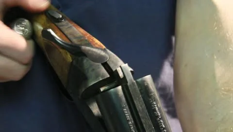 Gun Loading a Shotgun With Shells 6 動画素材 10725080