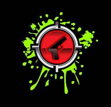 Gun Logo Vector Sign A vector illustration of Gun Logo Vector Sign (Licens... Stock Photos
