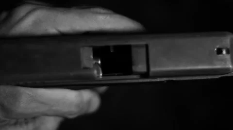 Gun mag insert Stock Footage 40796710