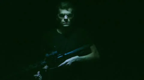 Gun man Stock Footage 11227442