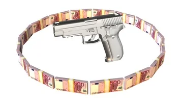 Gun money loop Stock Footage 86084897