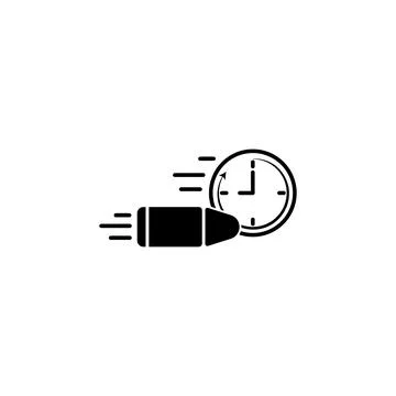 Gun patron speed icon. Element of speed icon for mobile concept and web apps Illustrazione stock
